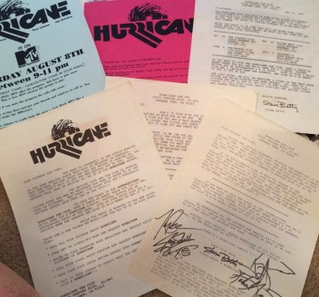 Hurricane Fan Club flyers