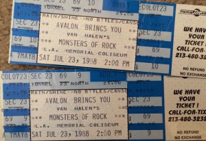 1988 Monsters of Rock Unused Ticket