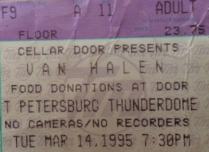 Van Halen Stub 3-14-1995