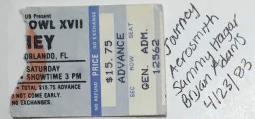 Rock Superbowl XV!! on 4-23-1983