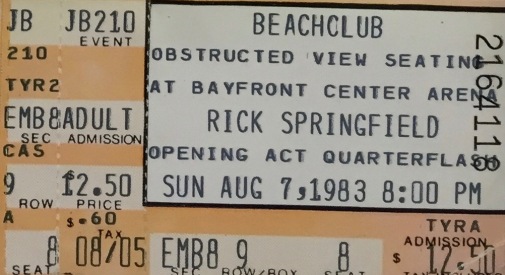 Rick Springfield 8-7-1983