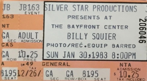 Billy Squier 1-30-1983