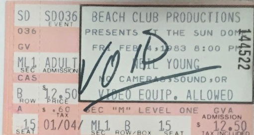 Neil Young 2-14-1983