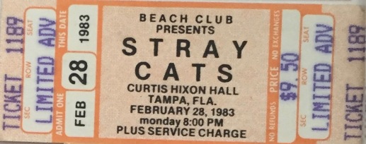 Stray Cats with the Busboys on 2-28-1983 