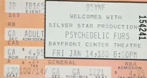 Psychedelic Furs 1-4-1983