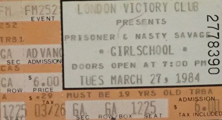 Girlschool 3-27-1984