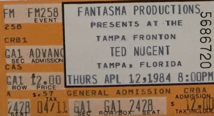 Ted Nugent 4-12-1984