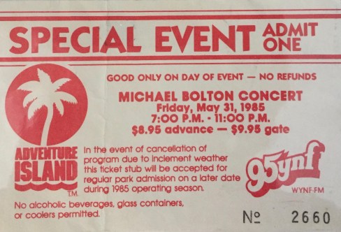 Michael Bolton 5-31-1985