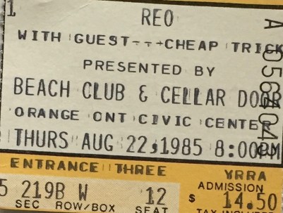 REO Speedwagon Cheap Trick 8-22-1985