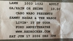 Sammy Hagar & The Wabos 6-17-2006