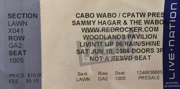 Sammy Hagar & Wabos 6-10-2006