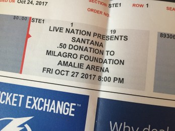 Santana stub 10-27-17