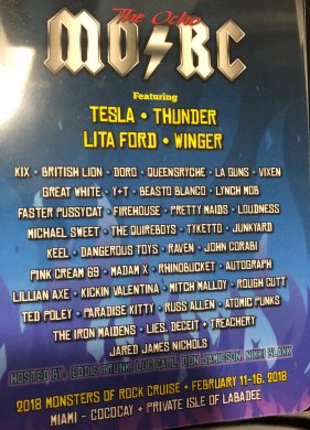 2018 MORC band list lanyard