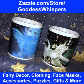 Fairy decor, clothing, face masks, accessories, puzzles, gifts and more at zazzle.com/store/goddesswhispers